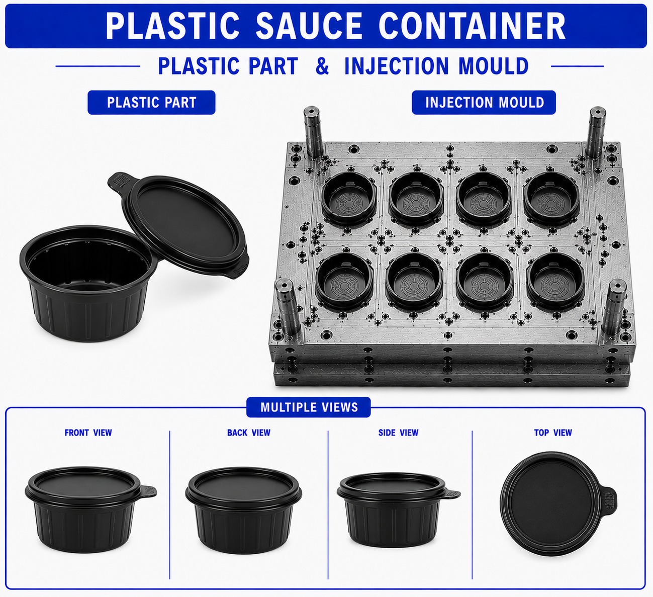 Plastic Sauce Container Mould and Moulding Service